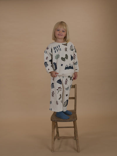【organic zoo】Cosy Wild Wide Leg Pants Undyed パンツ 6-12M,1-2Y,2-3Y,3-4Y,4-5Y（Sub Image-16） | Coucoubebe/ククベベ