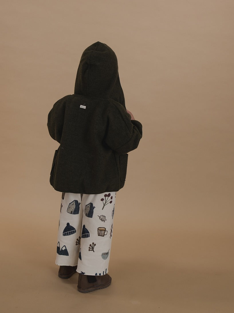 【organic zoo】Cosy Wild Wide Leg Pants Undyed パンツ 6-12M,1-2Y,2-3Y,3-4Y,4-5Y  | Coucoubebe/ククベベ