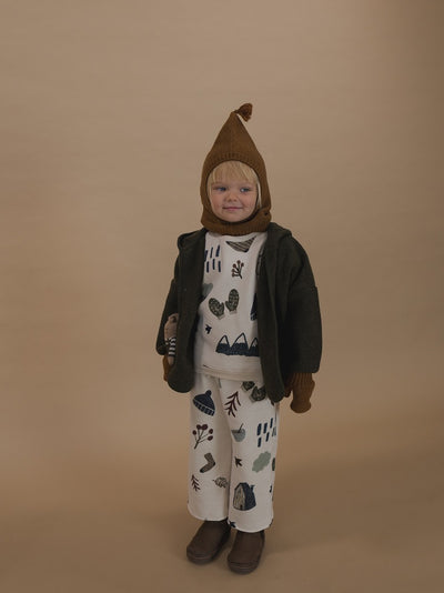 【organic zoo】Cosy Wild Wide Leg Pants Undyed パンツ 6-12M,1-2Y,2-3Y,3-4Y,4-5Y（Sub Image-20） | Coucoubebe/ククベベ