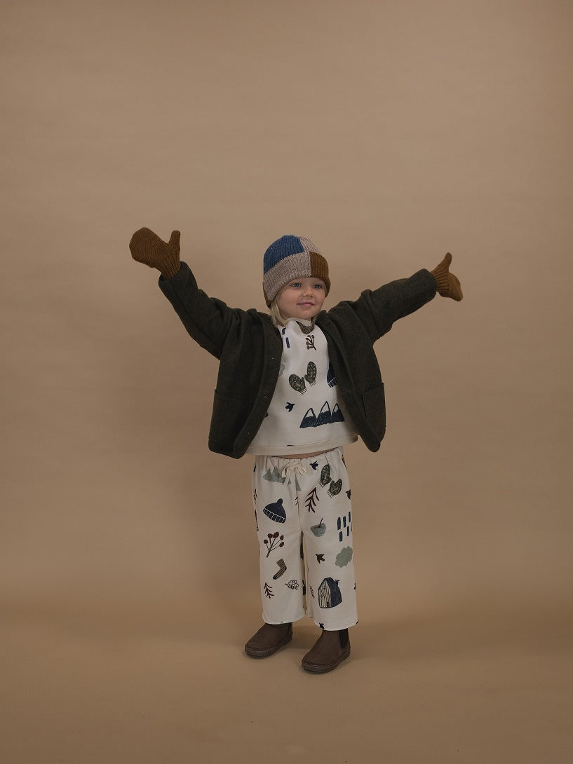 【organic zoo】Cosy Wild Wide Leg Pants Undyed パンツ 6-12M,1-2Y,2-3Y,3-4Y,4-5Y  | Coucoubebe/ククベベ