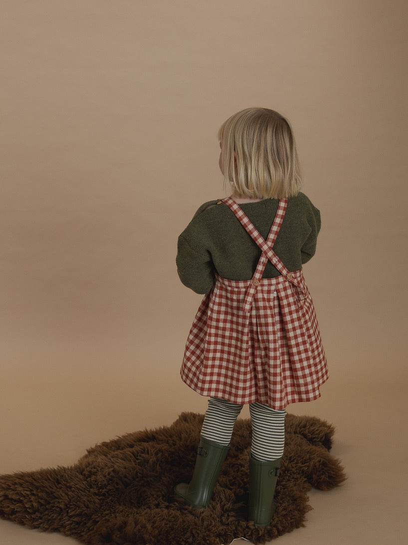 【organic zoo】Paprika Gingham Tribe Skirt スカート 1-2Y,2-3Y,3-4Y  | Coucoubebe/ククベベ