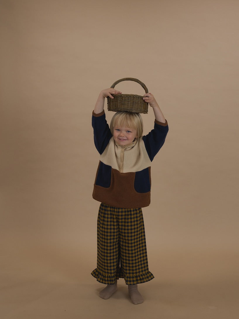【organic zoo】Blueberry Gingham Frill Culottes パンツ 1-2Y,2-3Y,3-4Y  | Coucoubebe/ククベベ