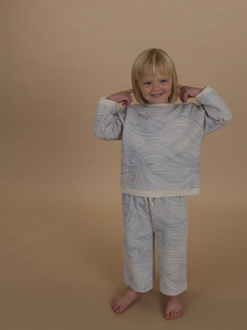 【organic zoo】Seascape Wide Leg Pants Undyed パンツ 6-12M,1-2Y,2-3Y,3-4Y,4-5Y  | Coucoubebe/ククベベ