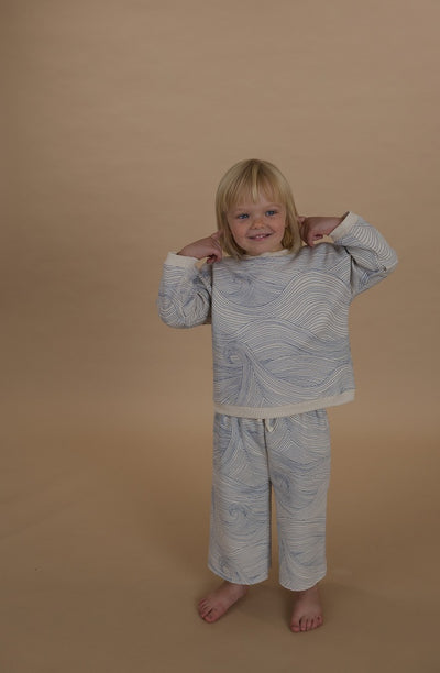 【organic zoo】Seascape Wide Leg Pants Undyed パンツ 6-12M,1-2Y,2-3Y,3-4Y,4-5Y（Sub Image-17） | Coucoubebe/ククベベ