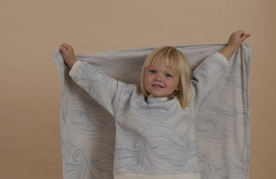 【organic zoo】Seascape Reversible Blanket Undyed ブランケット（Sub Image-9） | Coucoubebe/ククベベ