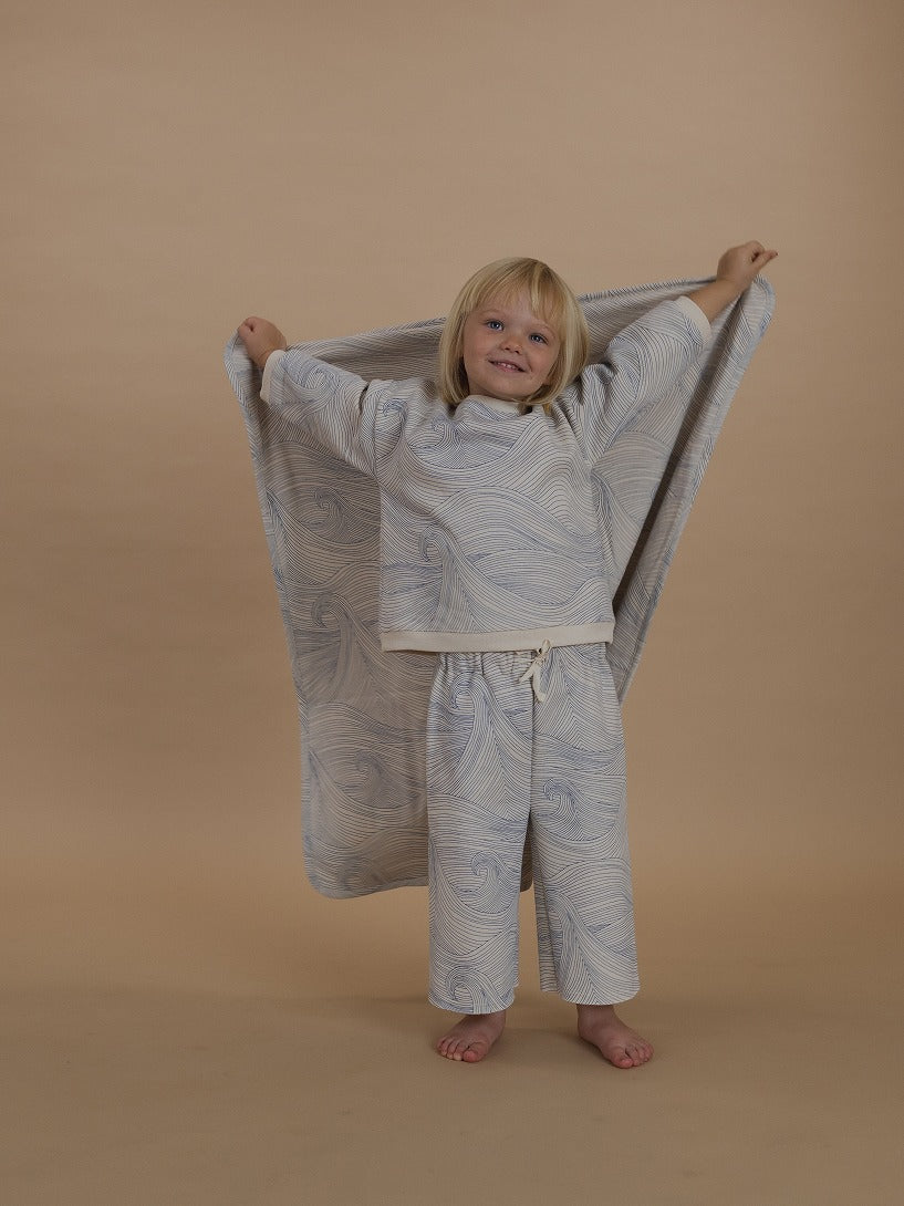 【organic zoo】Seascape Wide Leg Pants Undyed パンツ 6-12M,1-2Y,2-3Y,3-4Y,4-5Y  | Coucoubebe/ククベベ