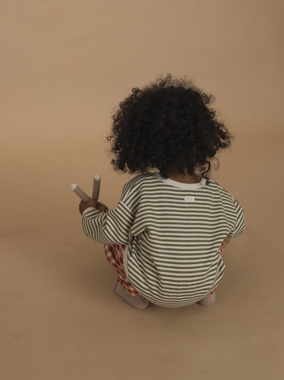 【organic zoo】Fern Stripes Sweatshirt スウェット 6-12M,1-2Y,2-3Y,3-4Y（Sub Image-12） | Coucoubebe/ククベベ