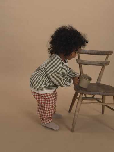 【organic zoo】Paprika Gingham Carrot Pants パンツ 6-12M,1-2Y,2-3Y,3-4Y,4-5Y（Sub Image-12） | Coucoubebe/ククベベ