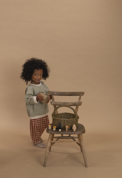 【organic zoo】Paprika Gingham Carrot Pants パンツ 6-12M,1-2Y,2-3Y,3-4Y,4-5Y（Sub Image-15） | Coucoubebe/ククベベ