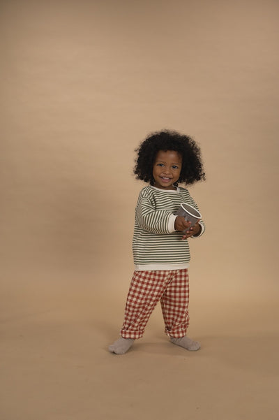 【organic zoo】Paprika Gingham Carrot Pants パンツ 6-12M,1-2Y,2-3Y,3-4Y,4-5Y（Sub Image-8） | Coucoubebe/ククベベ
