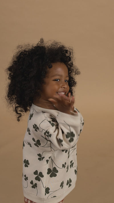 【organic zoo】Clover Sweatshirt Undyed スウェット 6-12M,1-2Y,2-3Y,3-4Y,4-5Y（Sub Image-12） | Coucoubebe/ククベベ