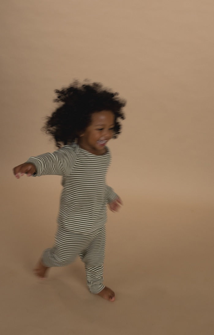 【organic zoo】Fern Stripes Base Layer Set ベースレイヤーセット 6-12M,1-2Y,2-3Y,3-4Y  | Coucoubebe/ククベベ