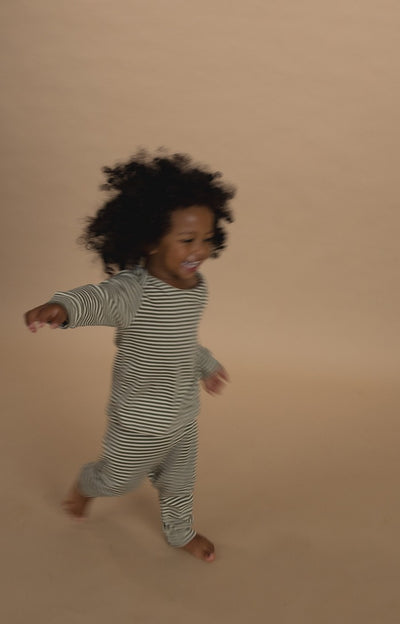 【organic zoo】Fern Stripes Base Layer Set ベースレイヤーセット 6-12M,1-2Y,2-3Y,3-4Y（Sub Image-4） | Coucoubebe/ククベベ