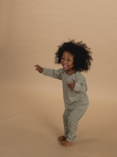 【organic zoo】Fern Stripes Base Layer Set ベースレイヤーセット 6-12M,1-2Y,2-3Y,3-4Y（Sub Image-5） | Coucoubebe/ククベベ