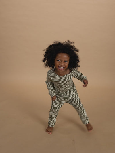 【organic zoo】Fern Stripes Base Layer Set ベースレイヤーセット 6-12M,1-2Y,2-3Y,3-4Y（Sub Image-6） | Coucoubebe/ククベベ