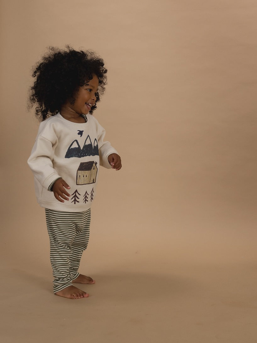 【organic zoo】Cabin Adventure Sweatshirt Undyed スウェット 6-12M,1-2Y,2-3Y,3-4Y,4-5Y  | Coucoubebe/ククベベ