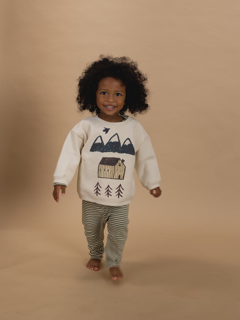 【organic zoo】Fern Stripes Base Layer Set ベースレイヤーセット 6-12M,1-2Y,2-3Y,3-4Y  | Coucoubebe/ククベベ