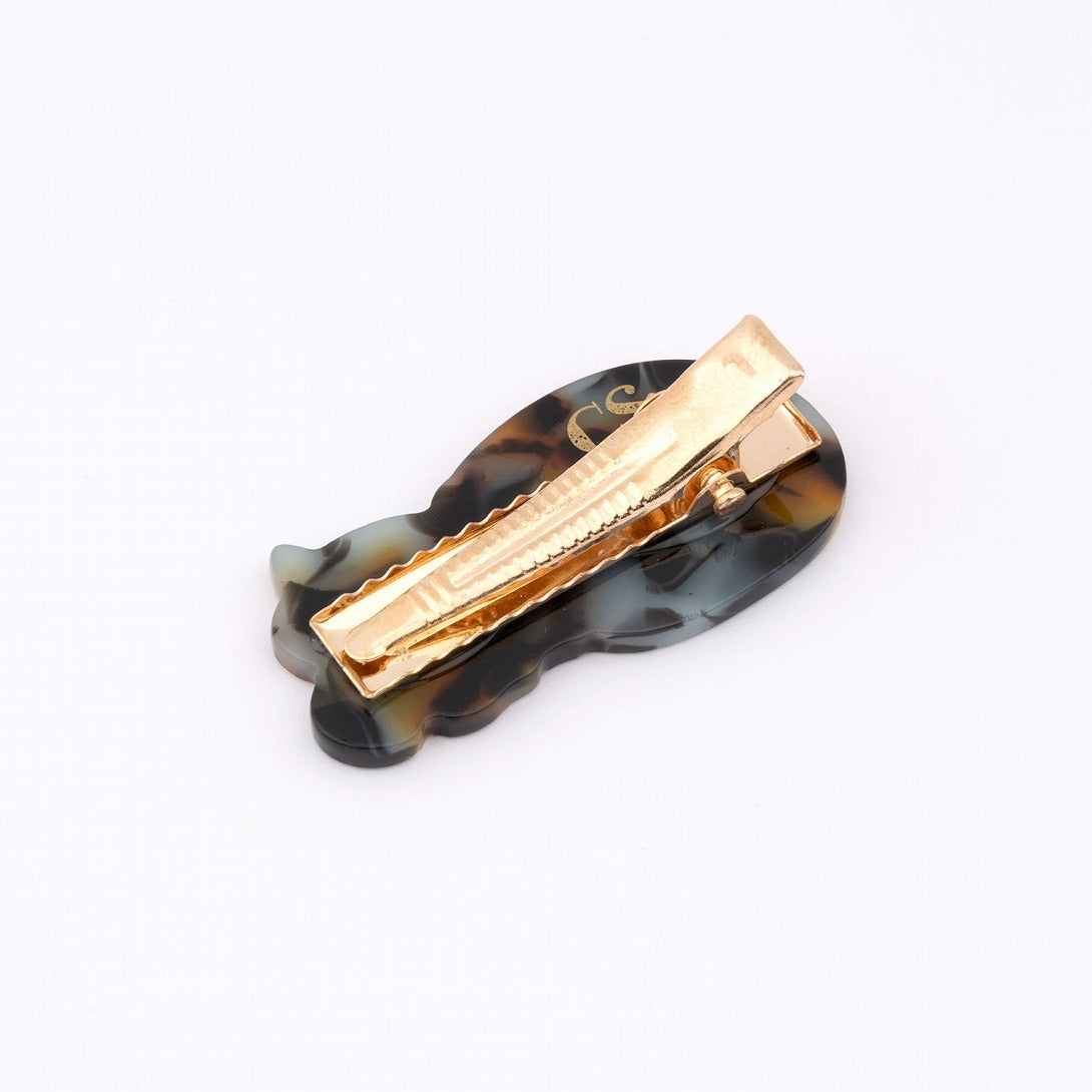 【Coucou Suzette】Tortoiseshell Cat Hair Clip ミケ猫ヘアクリップ  | Coucoubebe/ククベベ