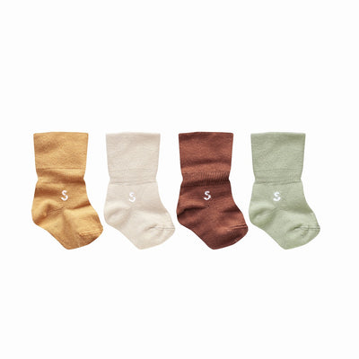【STUCKIES】Newborn Gift Set 4 pairs Dusk 靴下４足セット 0-3M（Sub Image-2） | Coucoubebe/ククベベ