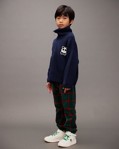 【mini rodini】Plaid aop fleece trousers Green パンツ 80/86,92/98,104/110,116/122（Sub Image-5） | Coucoubebe/ククベベ