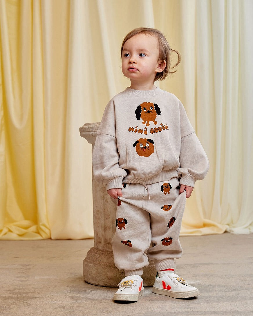 【mini rodini】Doggies sp sweatpants Grey パンツ 68/74,80/86,92/98,104/110  | Coucoubebe/ククベベ