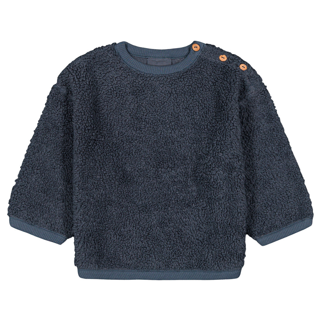 【STUDIO BOHEME】【9月上旬発送】OURS SWEAT-SHIRT GREY BLUE スウェット 18m,24m,36m,4y  | Coucoubebe/ククベベ