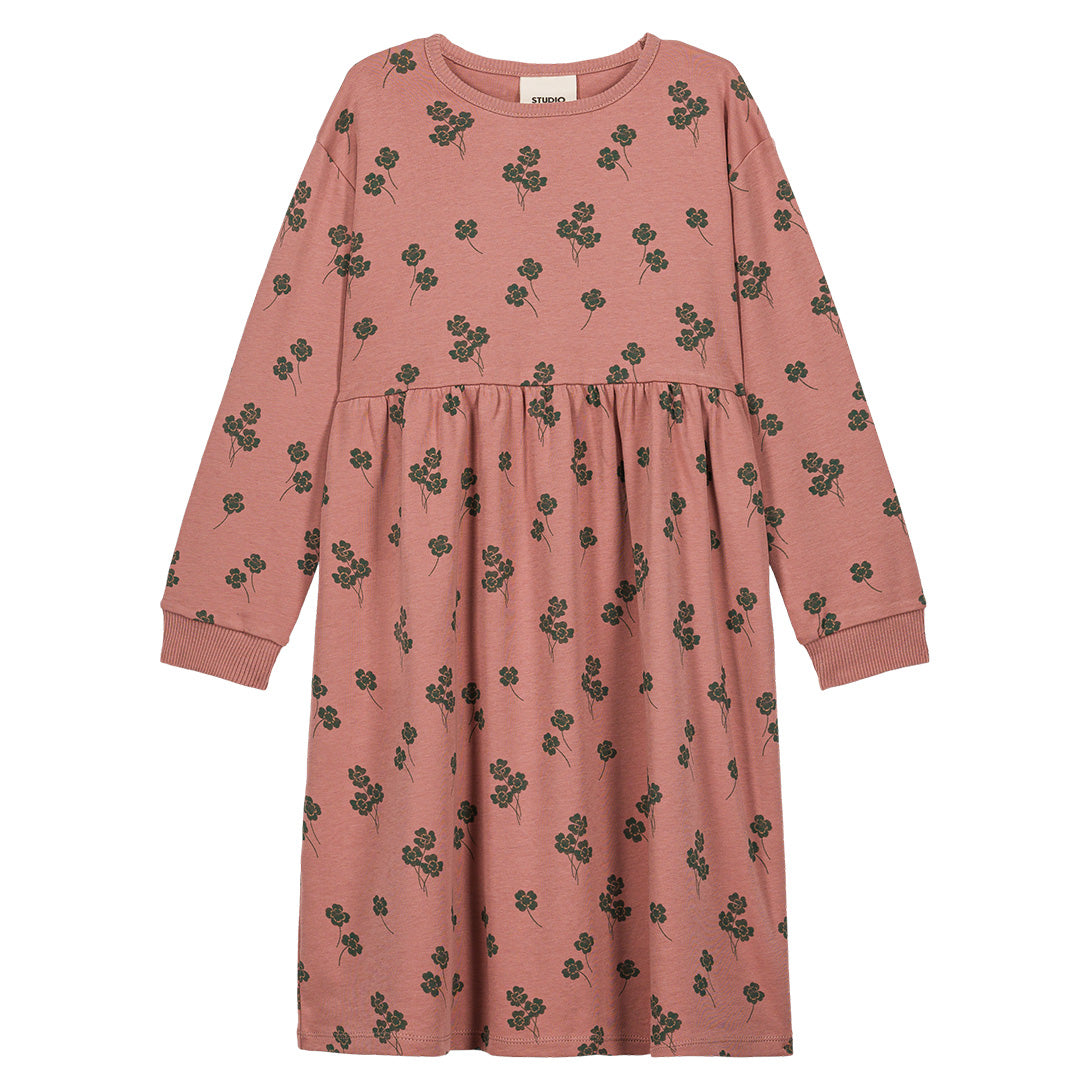 【STUDIO BOHEME】【9月上旬発送】HOY DRESS ROSEWOOD/CLOVERS ワンピース 18m,24m,36m,4y  | Coucoubebe/ククベベ