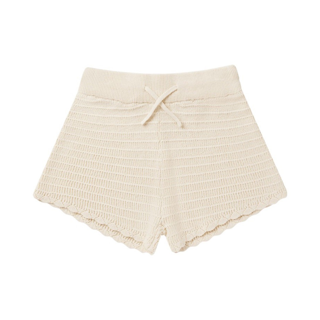 【Rylee&Cru】【30%OFF】KNIT SHORTS NATURAL ショートパンツ 2-3y,4-5y  | Coucoubebe/ククベベ
