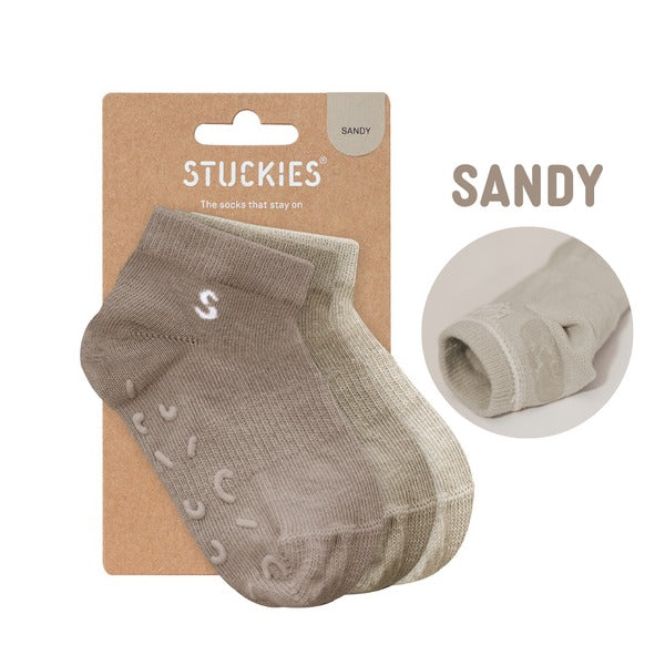 【STUCKIES】Sneaker Socks 3-Packs Sandy 靴下3足セット 6-12M,1-2Y,2-3Y  | Coucoubebe/ククベベ