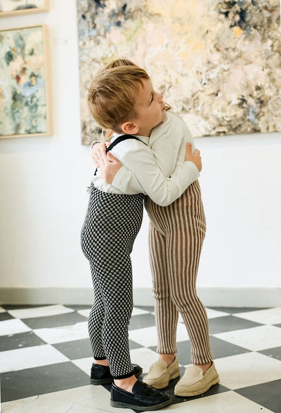 【SILLY Silas】【一部予約販売】Footless Collection Black×White Checked レギンス 6-12m,1-2y,2-3y,3-4y（Sub Image-8） | Coucoubebe/ククベベ