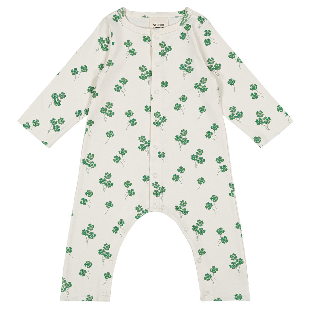 STUDIO BOHEME】【40%OFF】BEN JUMPSUIT ECRU/CLOVERS ロンパース 6m