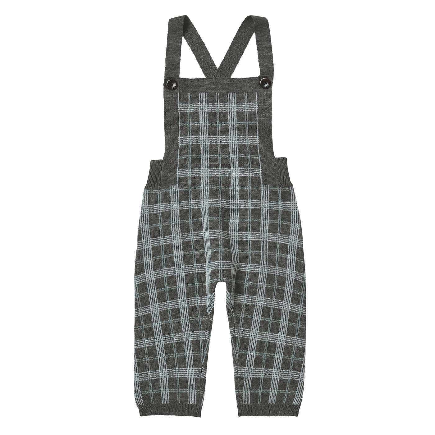 【FUB】BABY CHECKED OVERALLS grey melange オーバーオール 86,92cm  | Coucoubebe/ククベベ