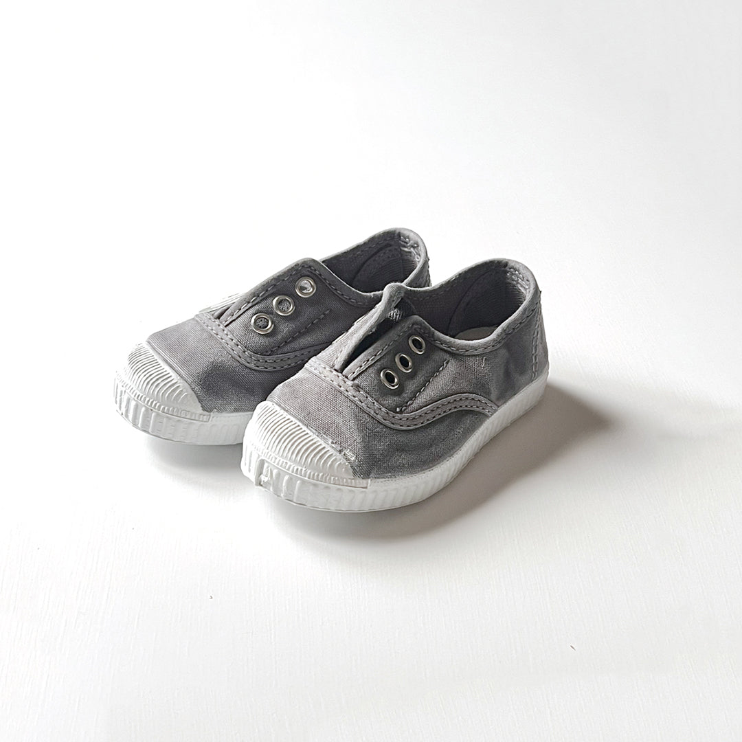 【Cienta】Deck shoes GRIS ENZ. ムラ染デッキシューズ size21-26  | Coucoubebe/ククベベ