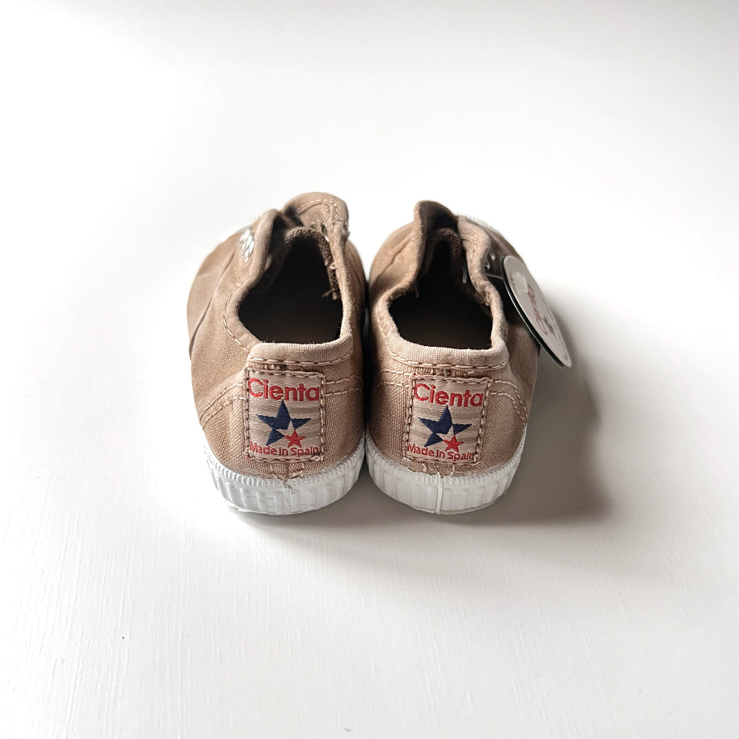 【Cienta】Deck shoes BEIGE ENZ. ムラ染デッキシューズ size21-26  | Coucoubebe/ククベベ