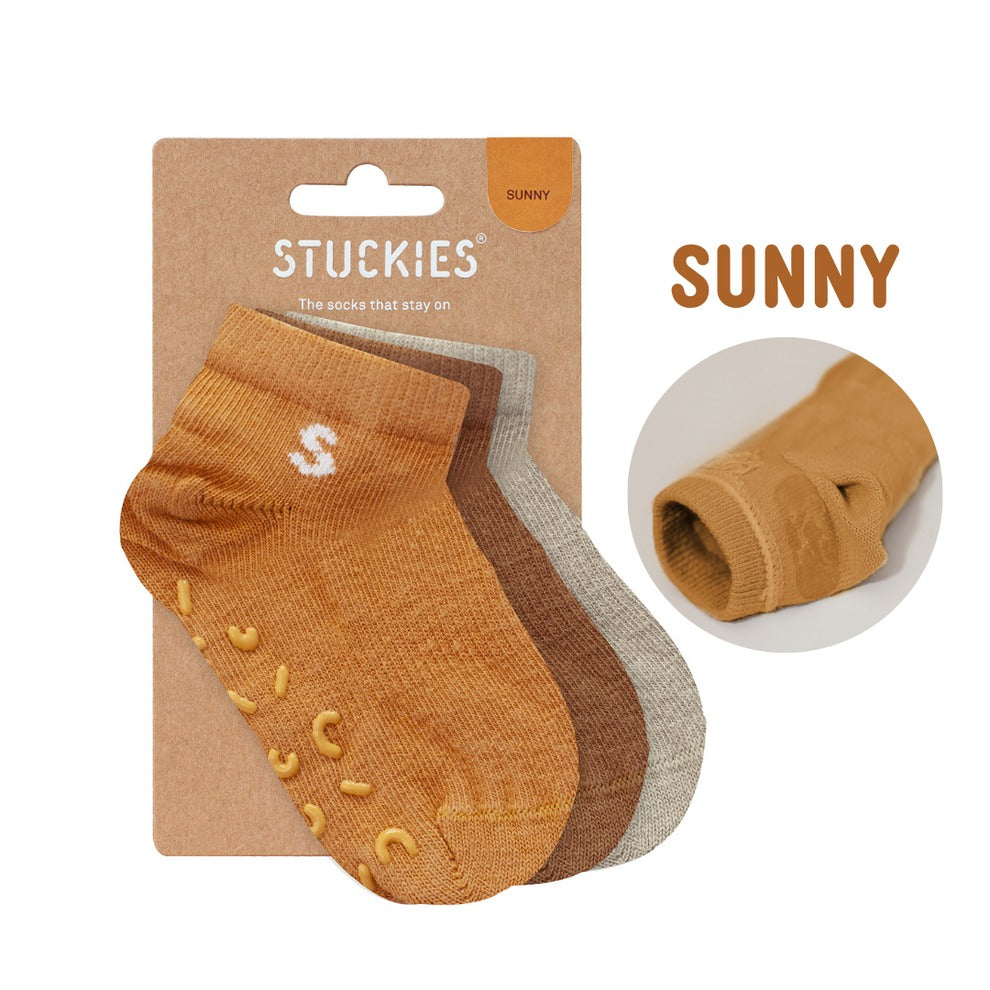 【STUCKIES】Sneaker Socks 3-Packs Sunny 靴下3足セット 6-12M,1-2Y,2-3Y  | Coucoubebe/ククベベ