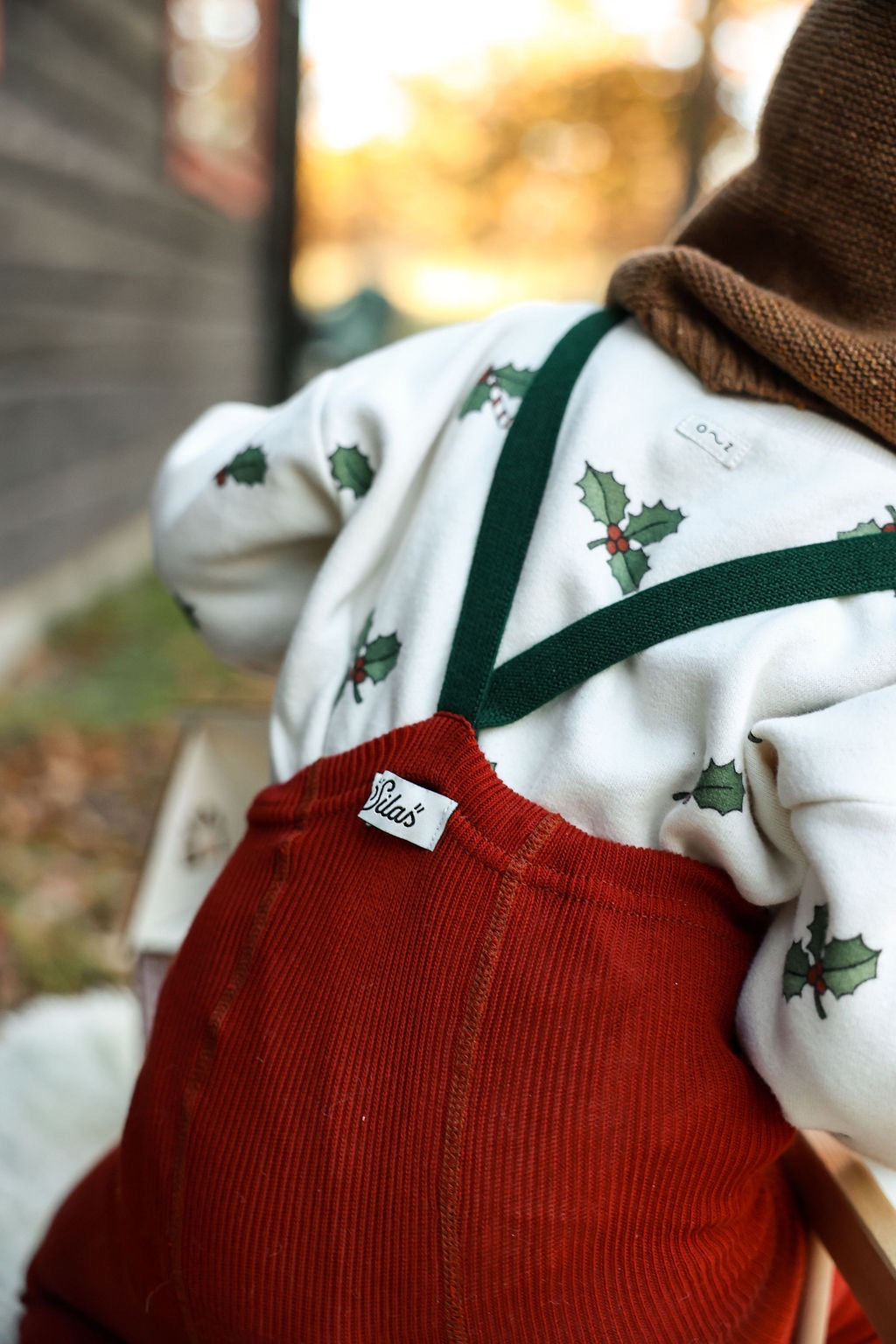 【SILLY Silas】Footless Collection Maple Leaf×Dark Forest Green レギンス 6-12m,1-2y,2-3y  | Coucoubebe/ククベベ