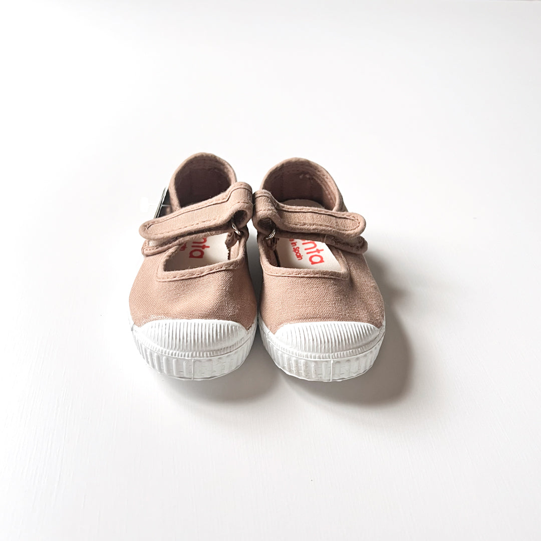 【Cienta】ベルクロワンストラップ BEIGE size21-26  | Coucoubebe/ククベベ