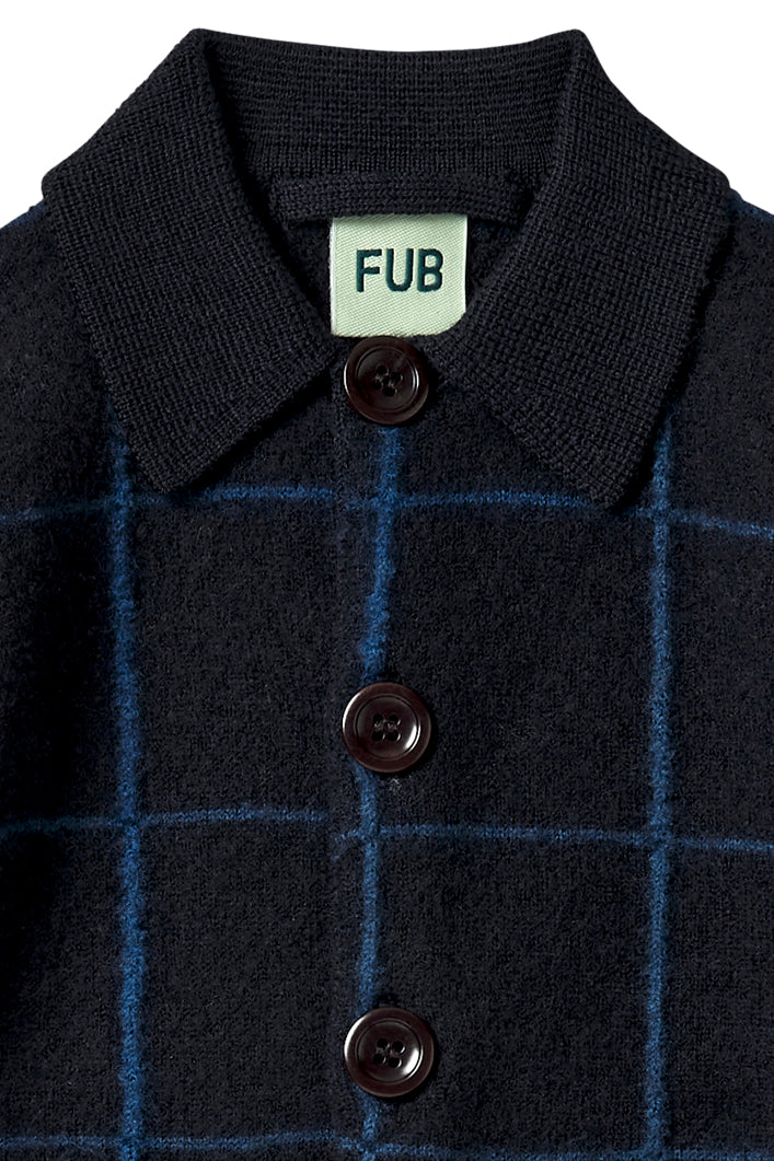 【FUB】BABY FELTED JACKET dark navy/pond blue ジャケット 86,92cm  | Coucoubebe/ククベベ