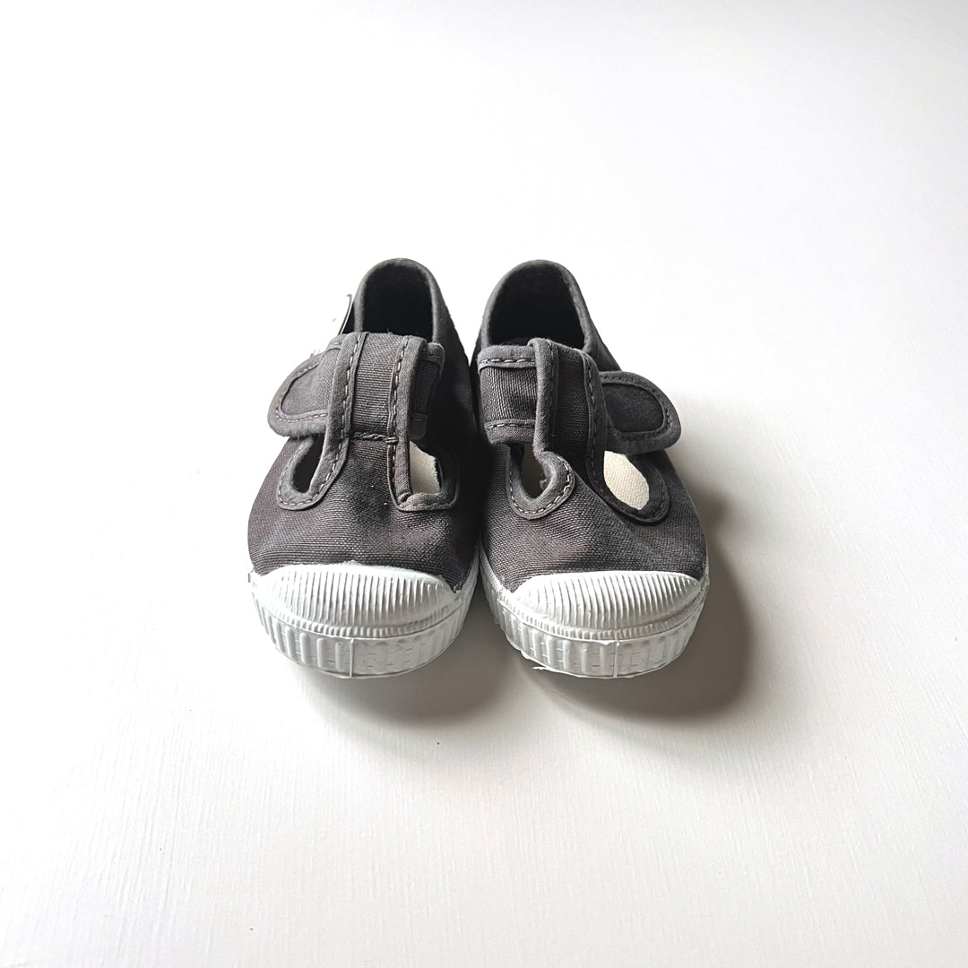 【Cienta】T strap shoes dyed GRIS ムラ染Tストラップシューズ size21-26  | Coucoubebe/ククベベ