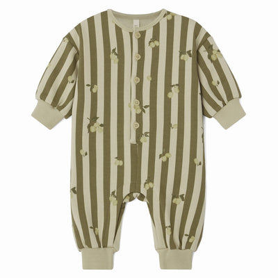 【garbo&friends】Stripe Prune Sweatshirt Onesie ロンパース 2-6m,6-12m（Sub Image-1） | Coucoubebe/ククベベ