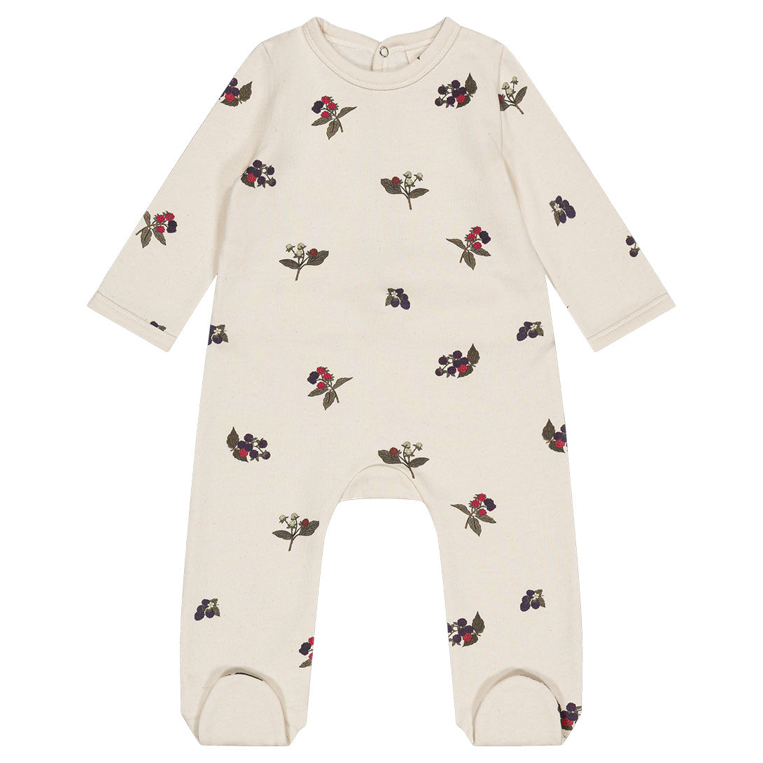 【STUDIO BOHEME】【9月上旬発送】CHUBBY PYJAMAS ECRU/BLACKBERRIES ロンパース 3m,6m  | Coucoubebe/ククベベ