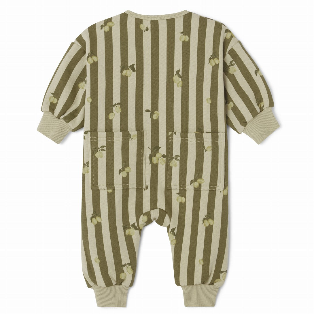 【garbo&friends】Stripe Prune Sweatshirt Onesie ロンパース 2-6m,6-12m  | Coucoubebe/ククベベ