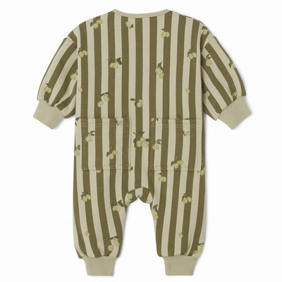 【garbo&friends】Stripe Prune Sweatshirt Onesie ロンパース 2-6m,6-12m（Sub Image-2） | Coucoubebe/ククベベ