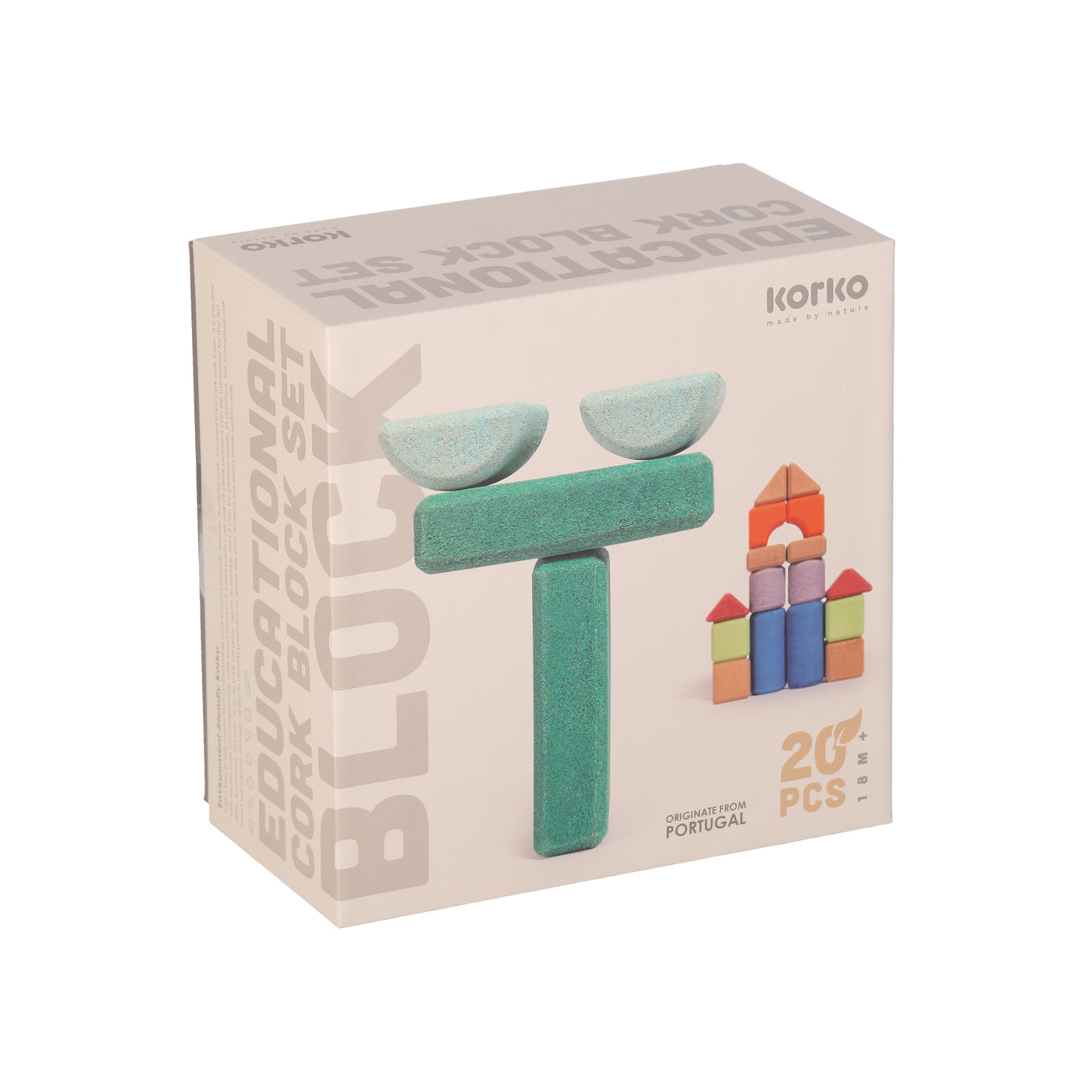 【korko】Small Architects – 20 Cork Building Blocks コルクビルディングブロック  | Coucoubebe/ククベベ