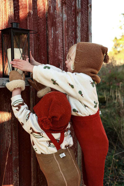 【SILLY Silas】Classic Footed Maple Leaf×Dark Forest Green タイツ 3-6m（Sub Image-12） | Coucoubebe/ククベベ