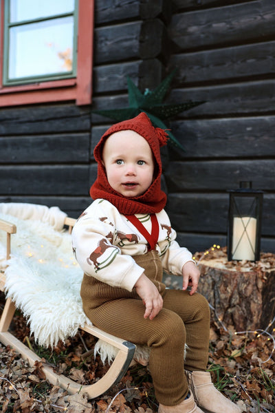 【SILLY Silas】Footless Collection Acorn Brown×Maple Leaf レギンス 6-12m,1-2y,2-3y（Sub Image-15） | Coucoubebe/ククベベ