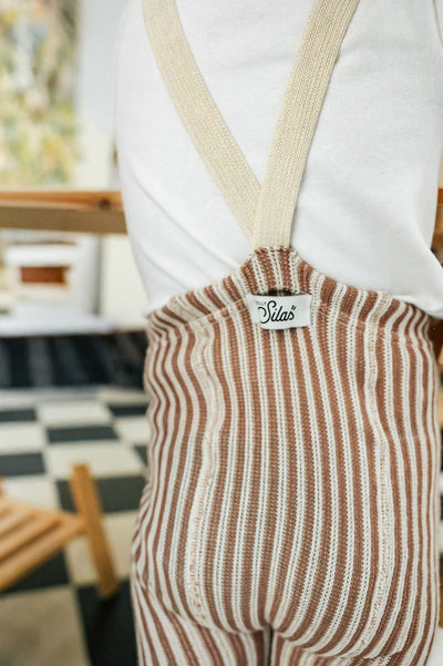 【SILLY Silas】【一部予約販売】Footless Collection Granola×Cream Striped レギンス 6-12m,1-2y,2-3y,3-4y（Sub Image-6） | Coucoubebe/ククベベ