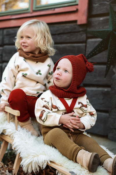 【SILLY Silas】Footless Collection Acorn Brown×Maple Leaf レギンス 6-12m,1-2y,2-3y（Sub Image-16） | Coucoubebe/ククベベ