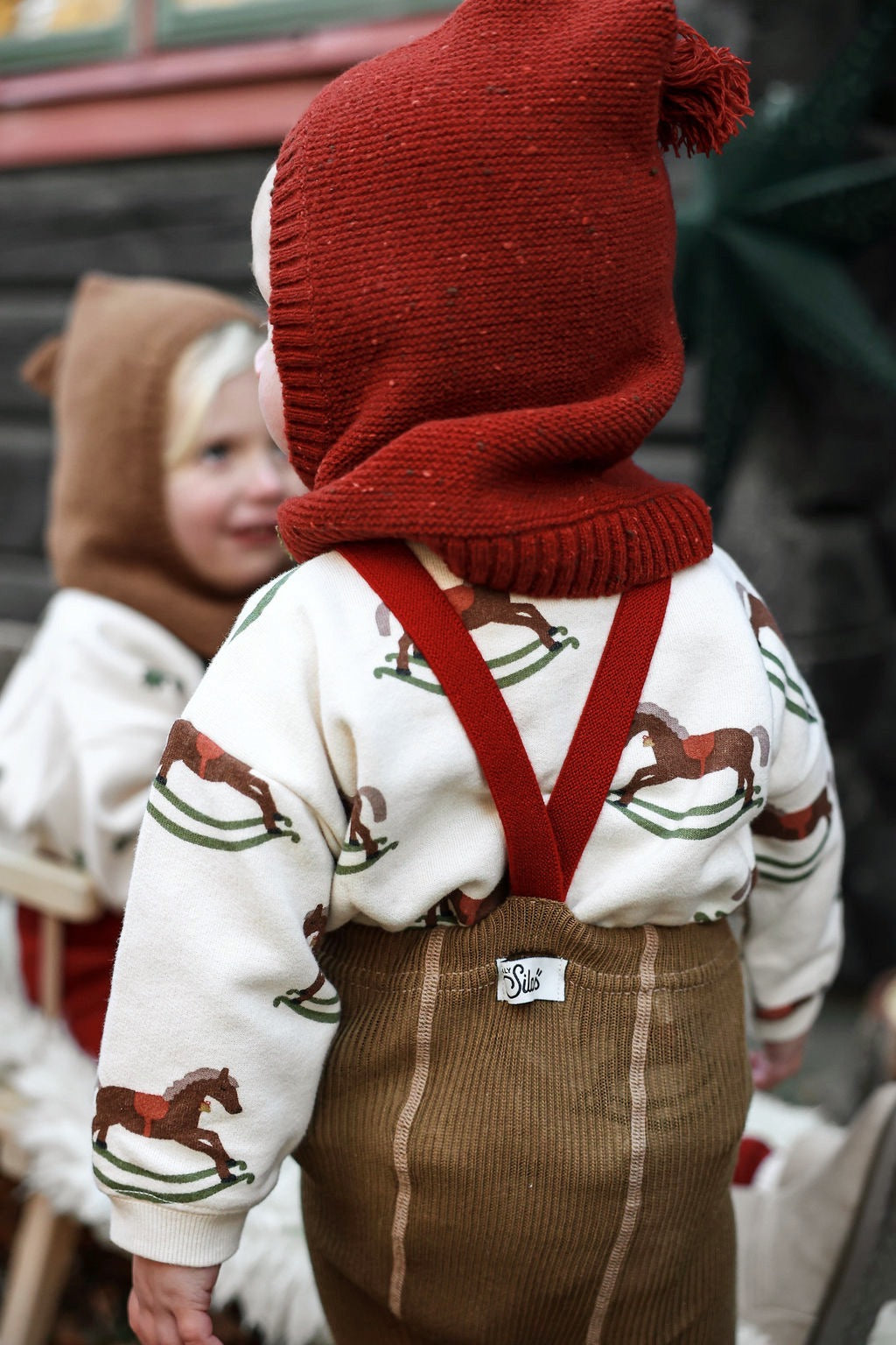 【SILLY Silas】Footless Collection Acorn Brown×Maple Leaf レギンス 6-12m,1-2y,2-3y  | Coucoubebe/ククベベ