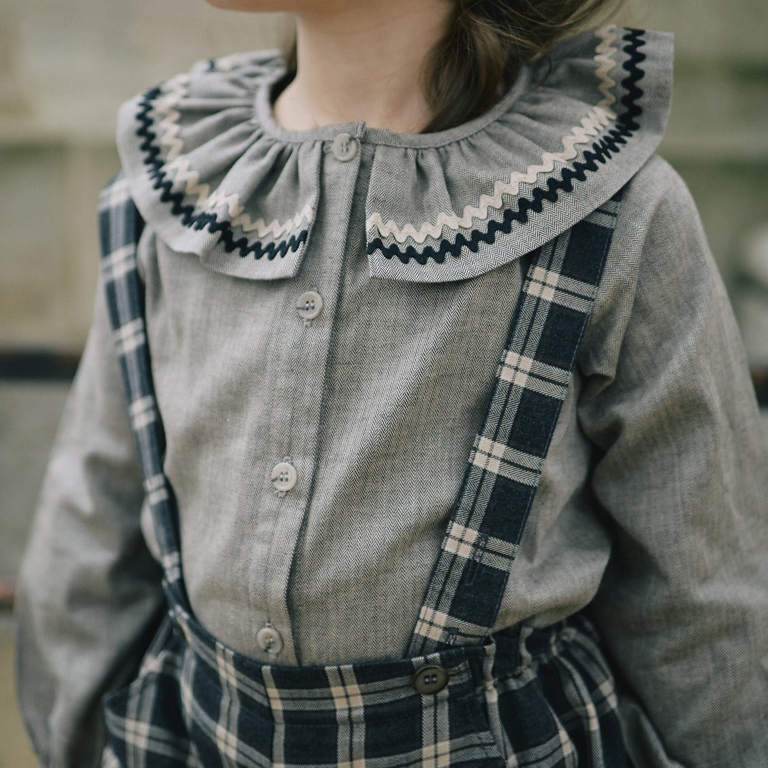 【Maison Marelle】blouse MAESTRIA taupe ブラウス 18m,24m,36m  | Coucoubebe/ククベベ